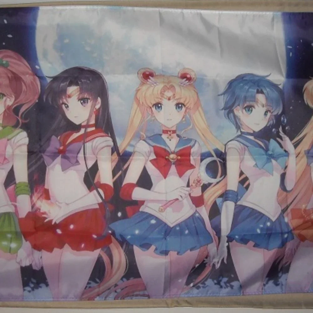 Sailor Moon 3'x5' Moon background Flag Banner Usagi Tsukino Manga Naoko Takeuchi